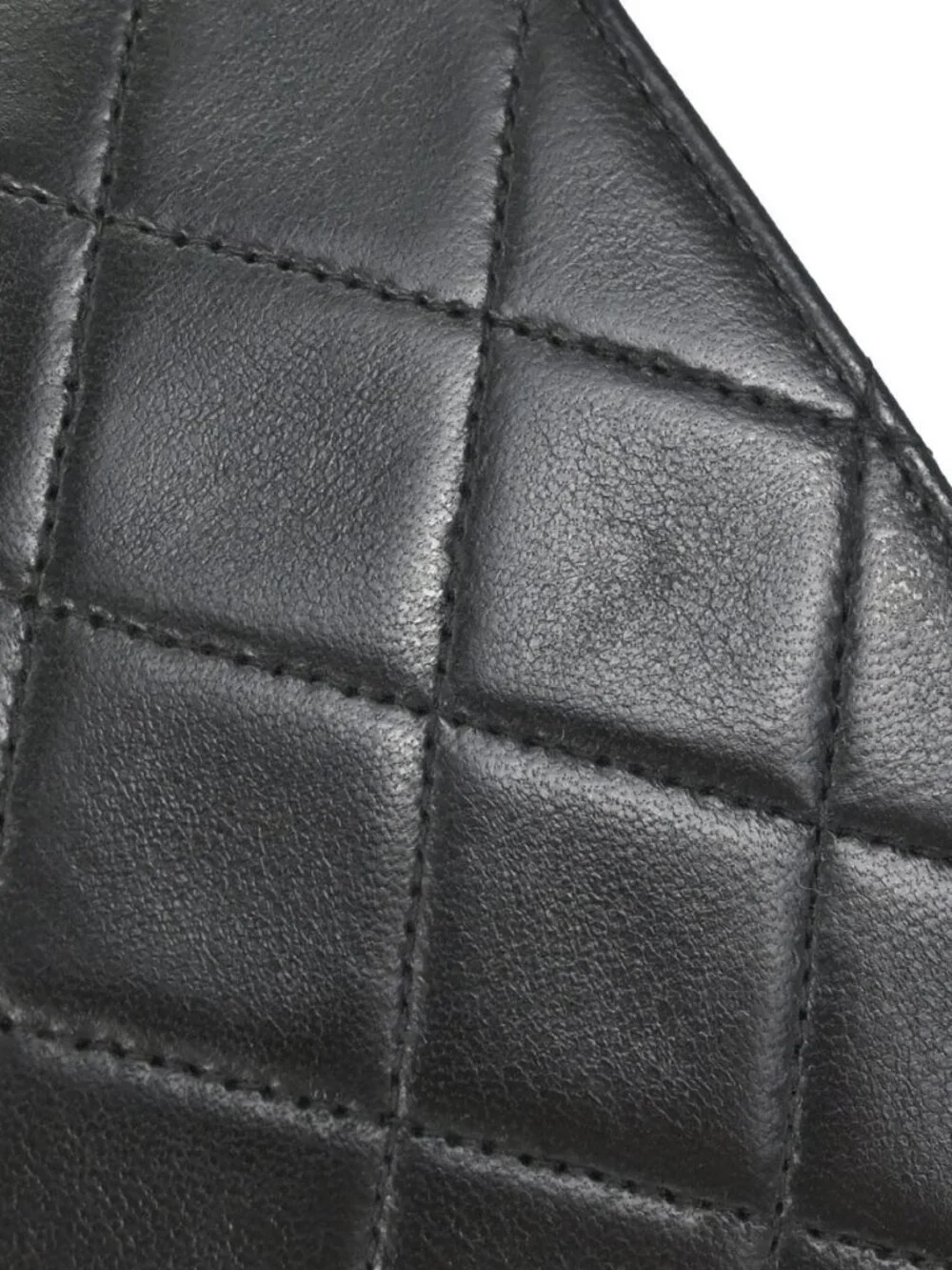 Chanel Black Lambskin Pushlock Small Full Flap Shoulder Bag 197349